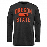 Oregon State Beavers Straight Out Long Sleeve Thermal WEM T-Shirt - Black,baseball caps,new era cap wholesale,wholesale hats